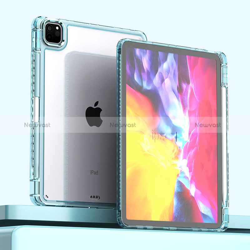 Silicone Transparent Frame Case Cover P01 for Apple iPad Pro 11 (2020)