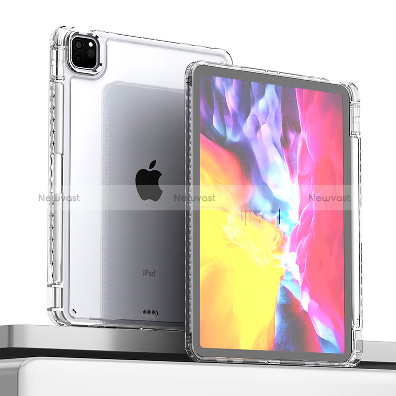 Silicone Transparent Frame Case Cover P01 for Apple iPad Pro 11 (2020)