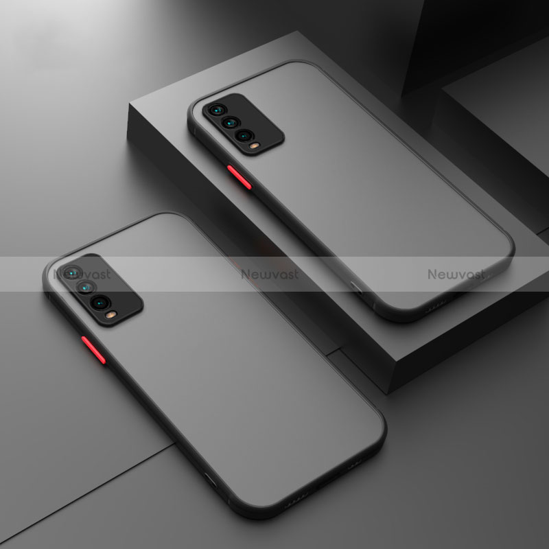 Silicone Transparent Frame Case Cover P01 for Xiaomi Redmi 9T 4G