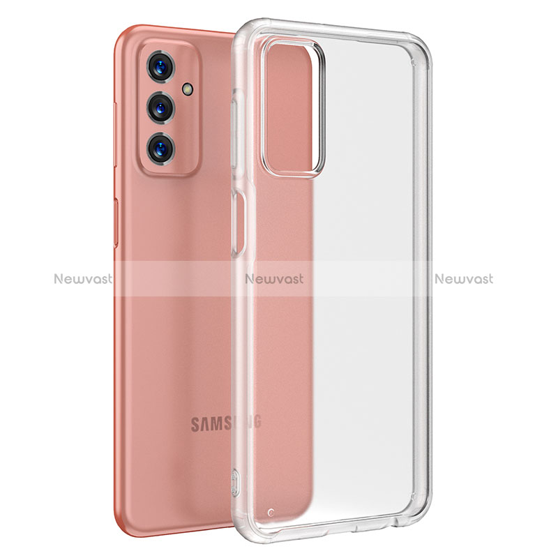 Silicone Transparent Frame Case Cover WL1 for Samsung Galaxy M23 5G