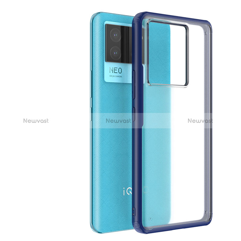Silicone Transparent Frame Case Cover WL1 for Vivo iQOO Neo6 5G
