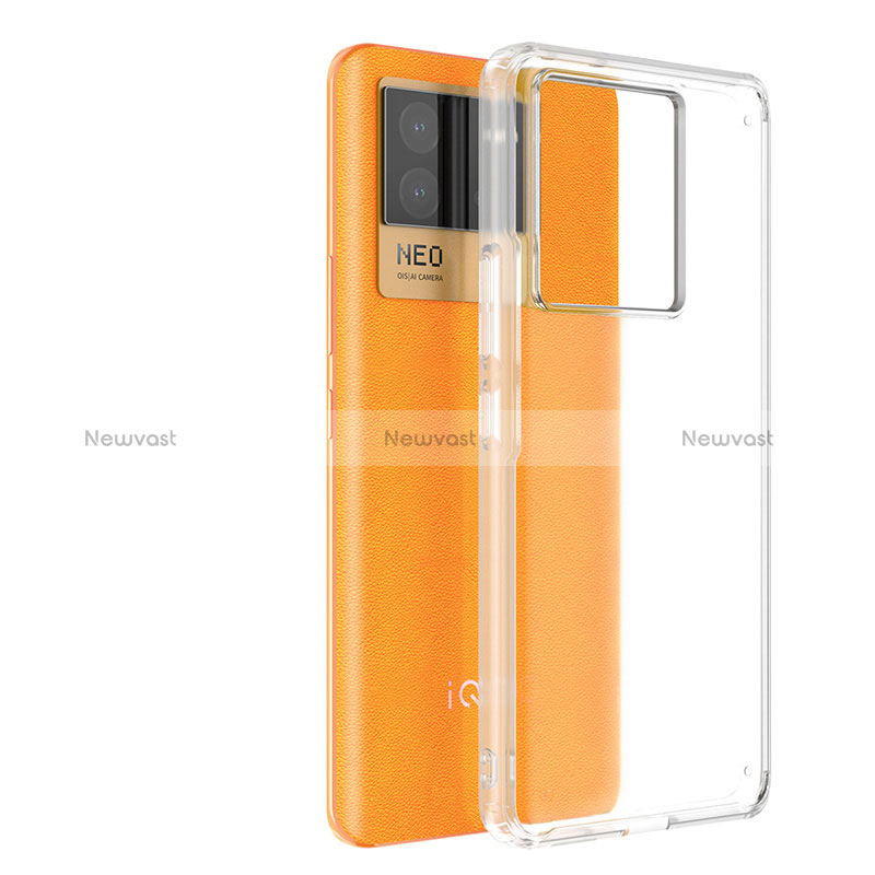 Silicone Transparent Frame Case Cover WL1 for Vivo iQOO Neo6 5G