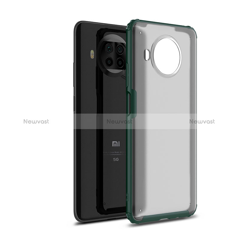 Silicone Transparent Frame Case Cover WL1 for Xiaomi Mi 10i 5G Green
