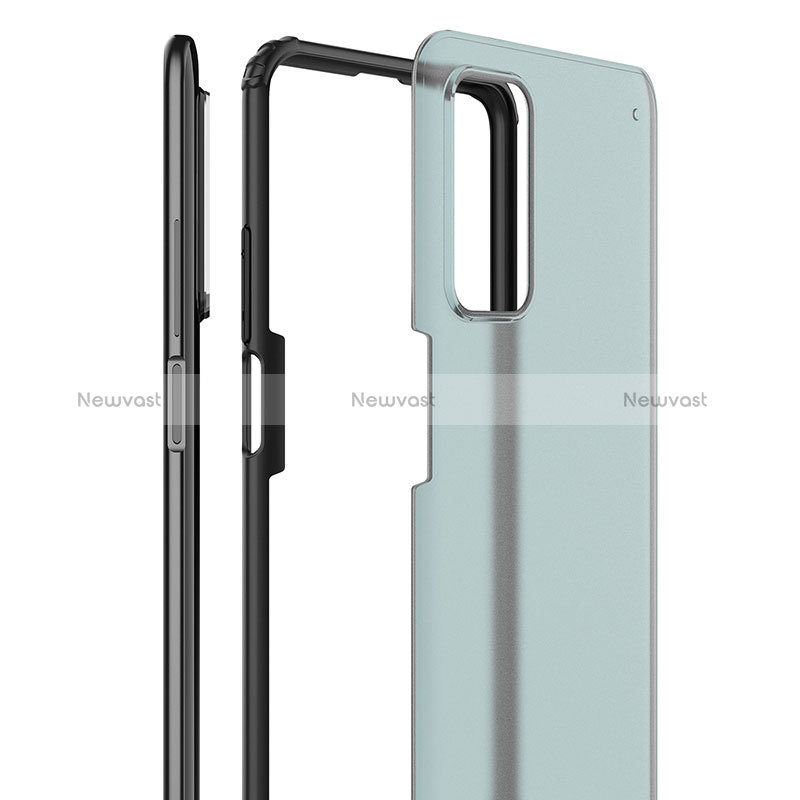 Silicone Transparent Frame Case Cover WL1 for Xiaomi Mi 10T Pro 5G