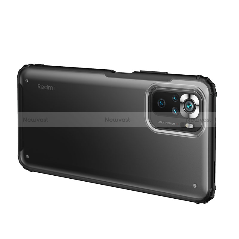 Silicone Transparent Frame Case Cover WL1 for Xiaomi Poco M5S