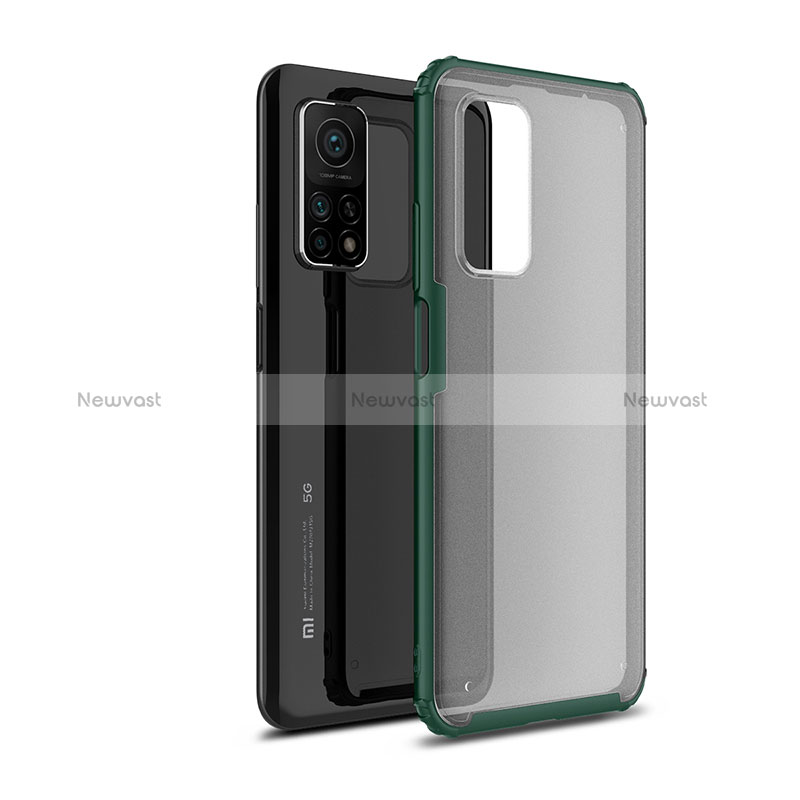 Silicone Transparent Frame Case Cover WL1 for Xiaomi Redmi K30S 5G Green