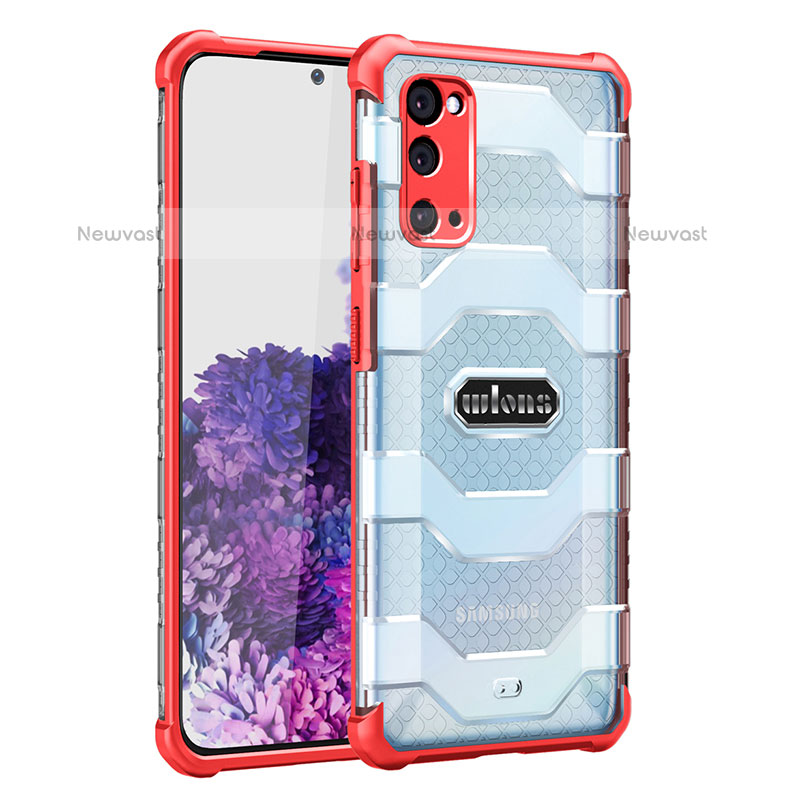 Silicone Transparent Frame Case Cover WL2 for Samsung Galaxy S20 5G