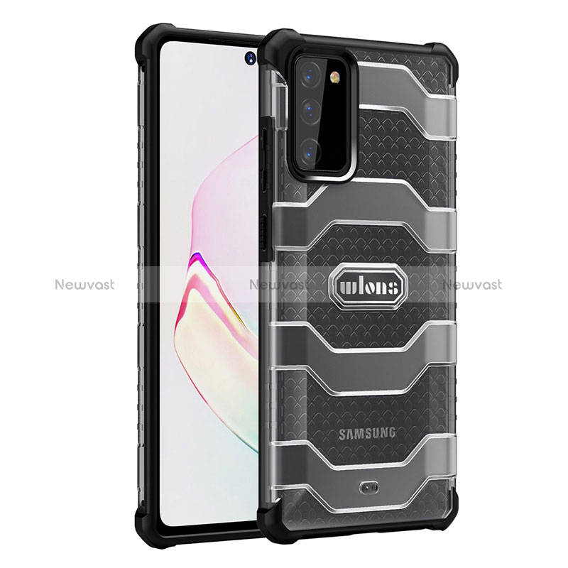 Silicone Transparent Frame Case Cover WL2 for Samsung Galaxy S20 Lite 5G Black