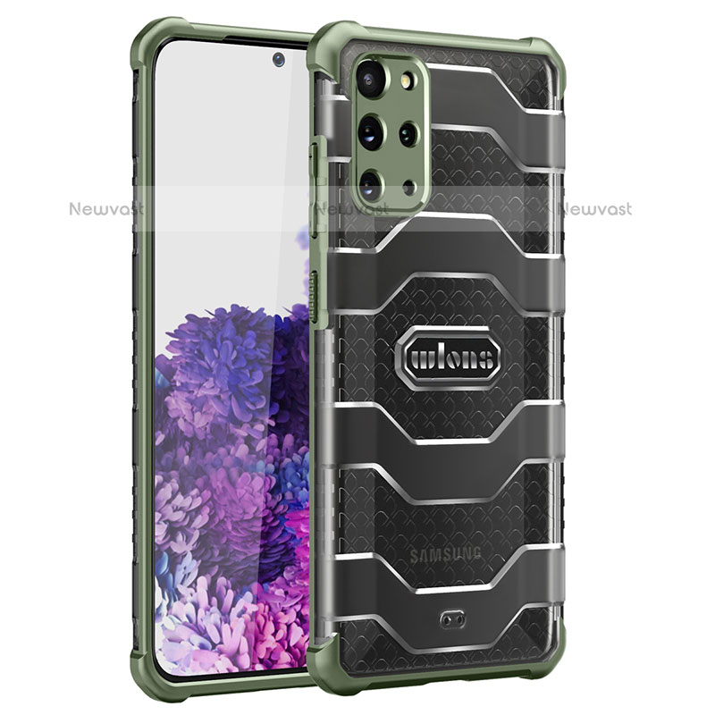 Silicone Transparent Frame Case Cover WL2 for Samsung Galaxy S20 Plus 5G