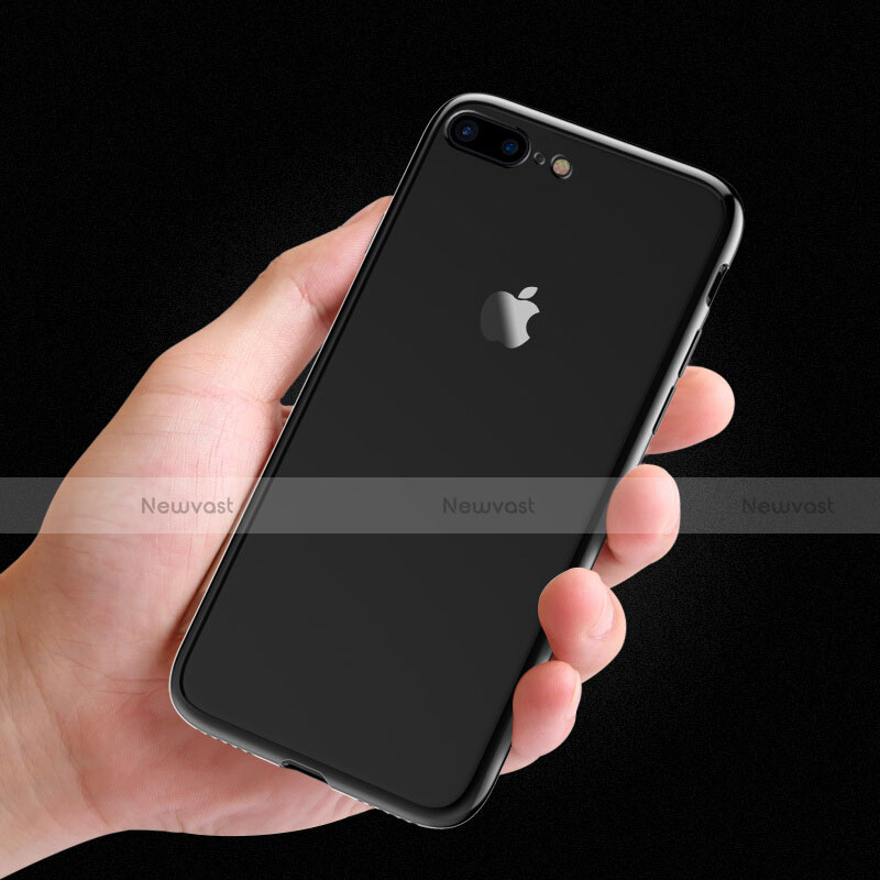 Silicone Transparent Frame Case for Apple iPhone 8 Plus Gray