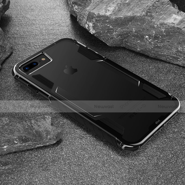 Silicone Transparent Frame Case for Apple iPhone SE (2020) Black