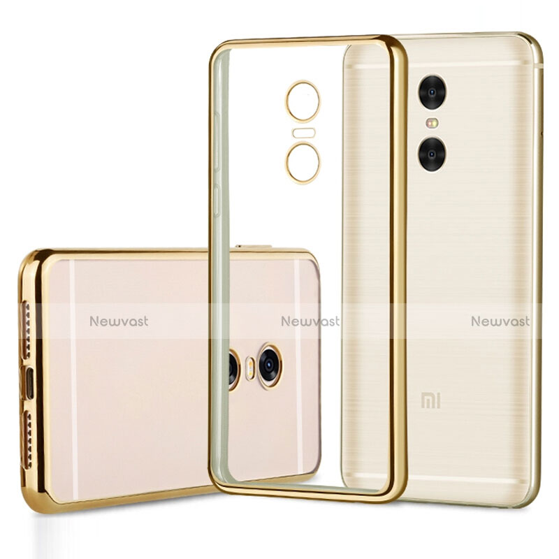 Silicone Transparent Frame Case for Xiaomi Redmi Note 4X Gold