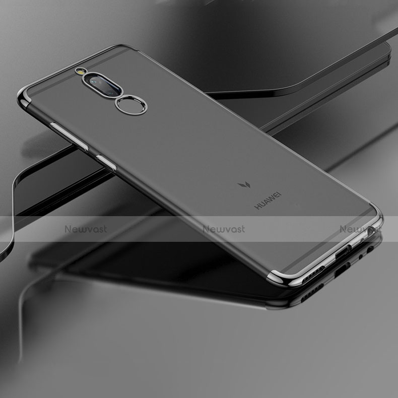 Silicone Transparent Matte Finish Frame Cover for Huawei Nova 2i Black