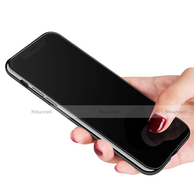 Silicone Transparent Mirror Frame Case 360 Degrees C02 for Apple iPhone X Black