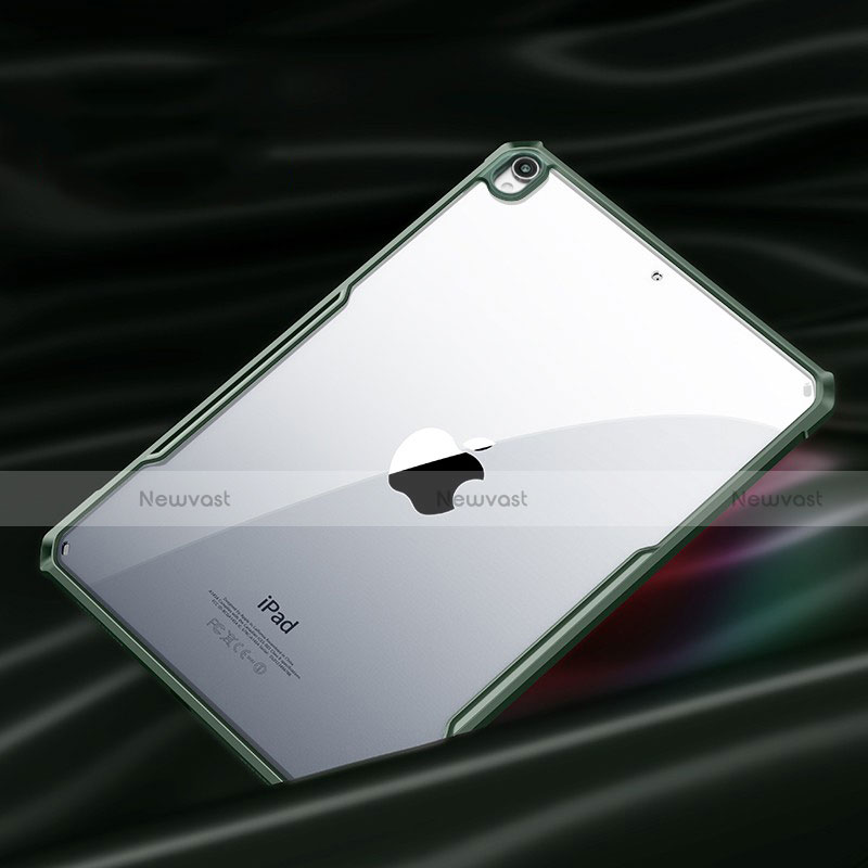 Silicone Transparent Mirror Frame Case Cover for Apple iPad Air 4 10.9 (2020) Midnight Green