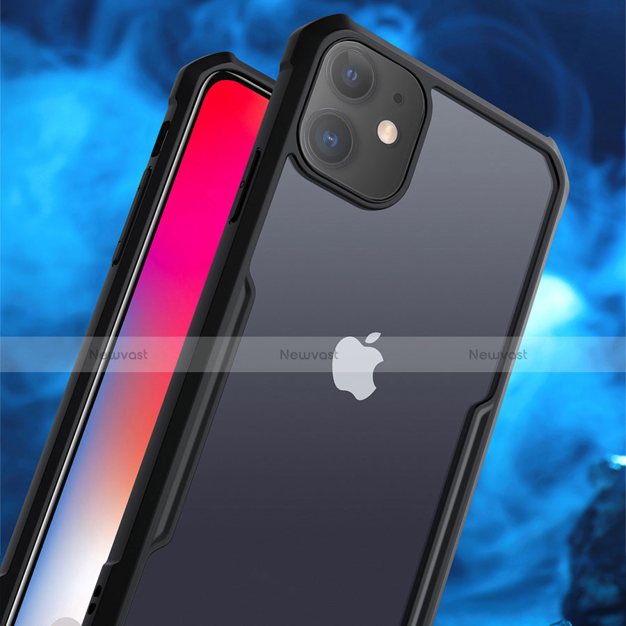 Silicone Transparent Mirror Frame Case Cover for Apple iPhone 11