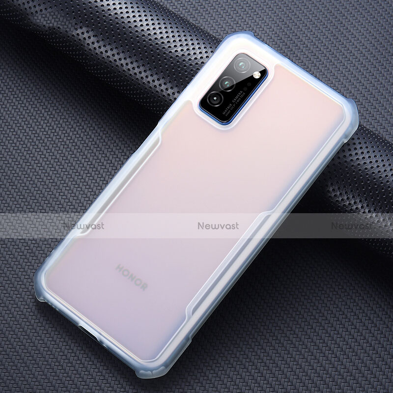 Silicone Transparent Mirror Frame Case Cover for Huawei Honor V30 5G