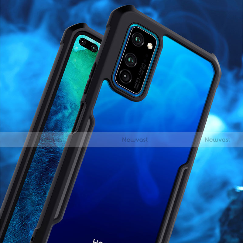 Silicone Transparent Mirror Frame Case Cover for Huawei Honor View 30 Pro 5G