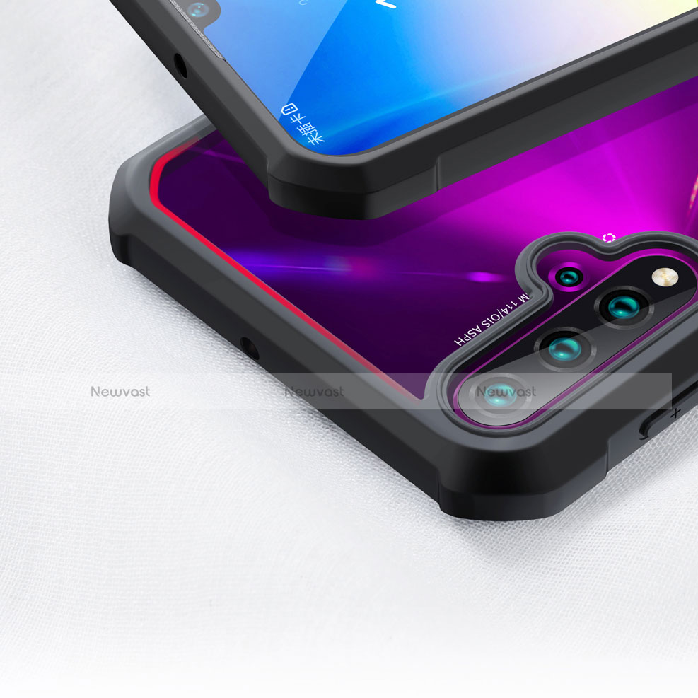 Silicone Transparent Mirror Frame Case Cover for Huawei Nova 5 Pro