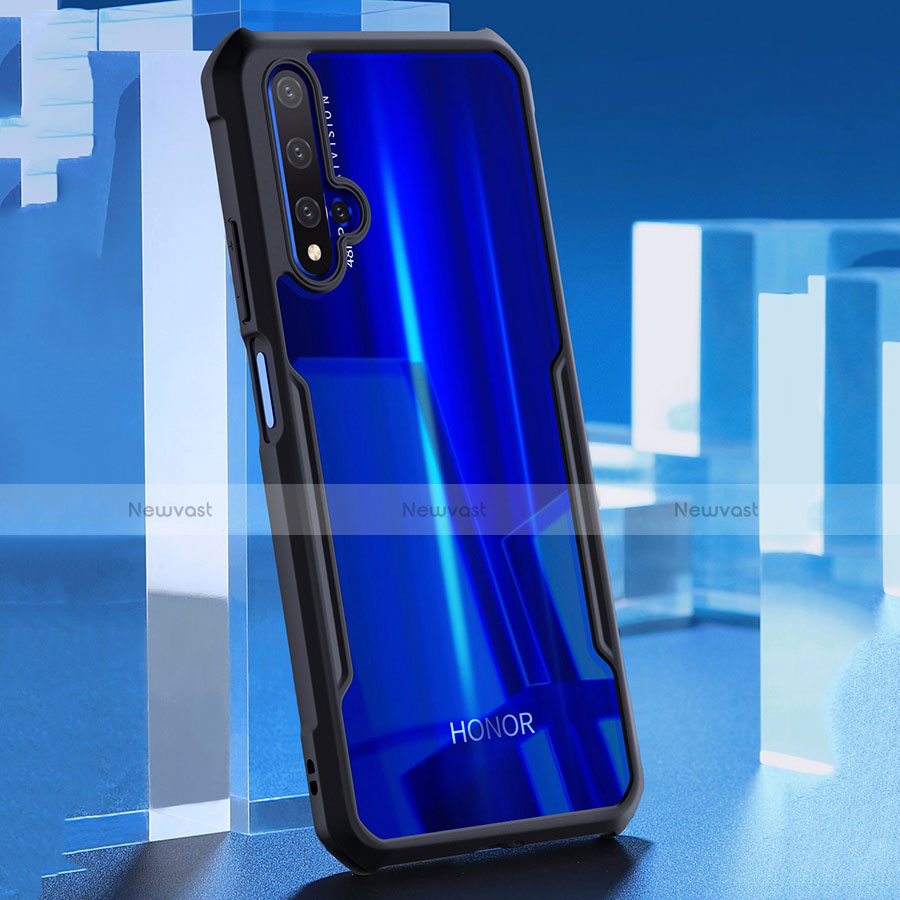 Silicone Transparent Mirror Frame Case Cover for Huawei Nova 5T