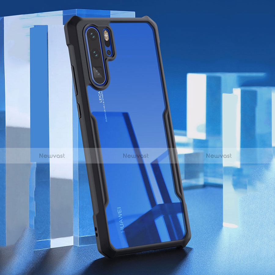 Silicone Transparent Mirror Frame Case Cover for Huawei P30 Pro