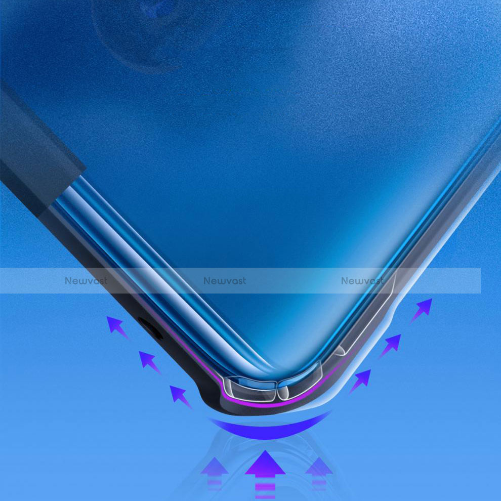 Silicone Transparent Mirror Frame Case Cover for OnePlus 7T Pro