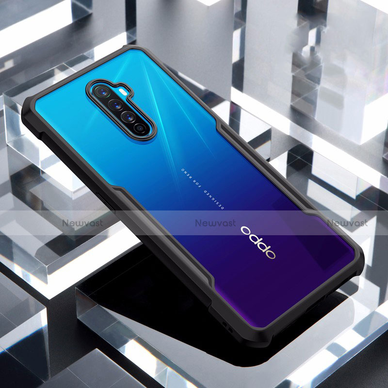 Silicone Transparent Mirror Frame Case Cover for Oppo Reno Ace