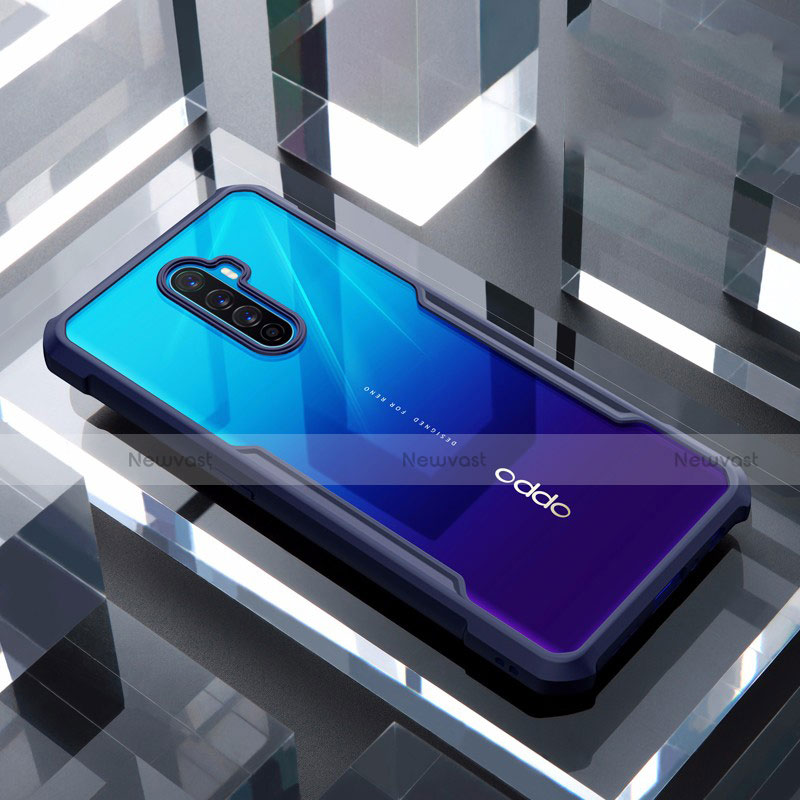 Silicone Transparent Mirror Frame Case Cover for Oppo Reno Ace