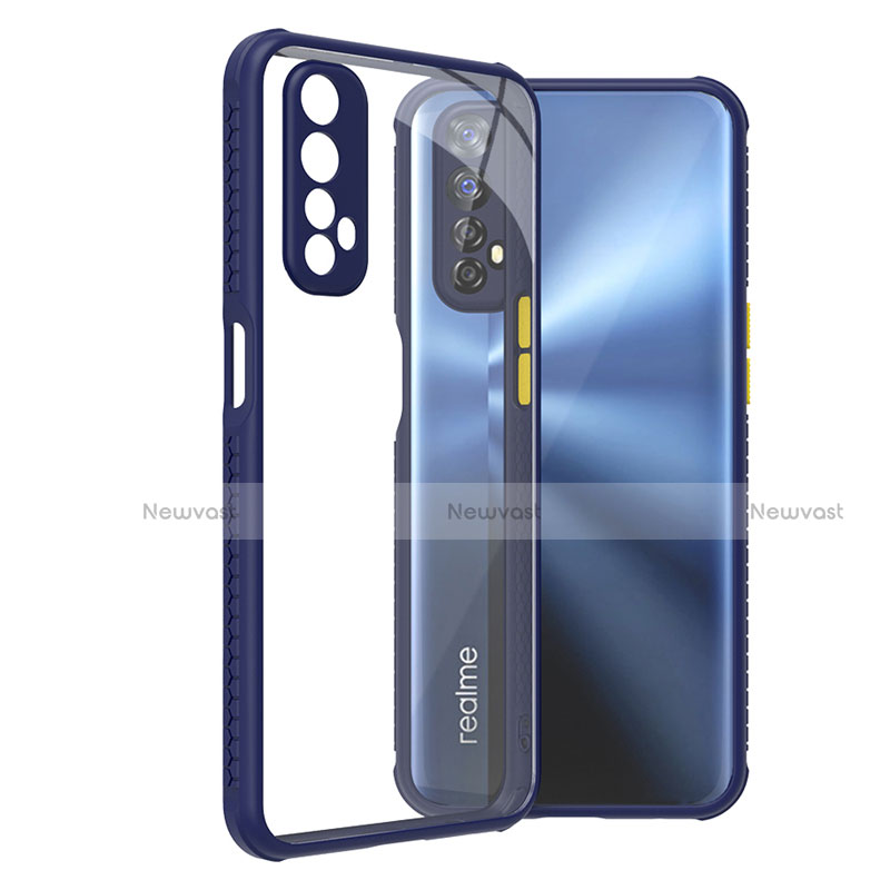 Silicone Transparent Mirror Frame Case Cover for Realme Narzo 20 Pro