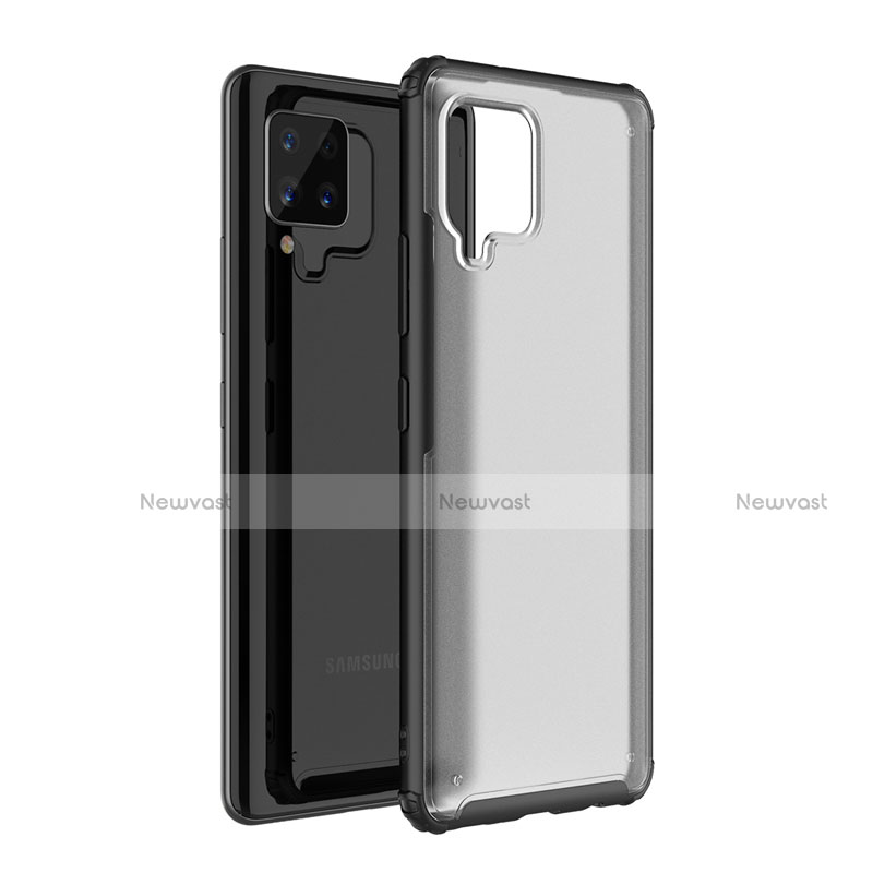 Silicone Transparent Mirror Frame Case Cover for Samsung Galaxy A42 5G