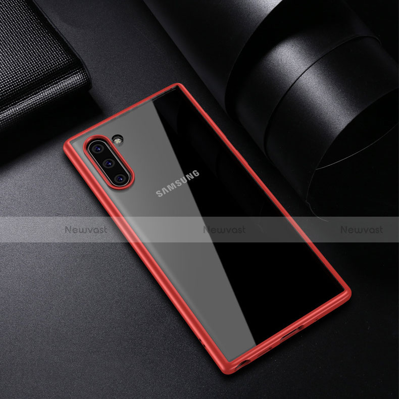 Silicone Transparent Mirror Frame Case Cover for Samsung Galaxy Note 10