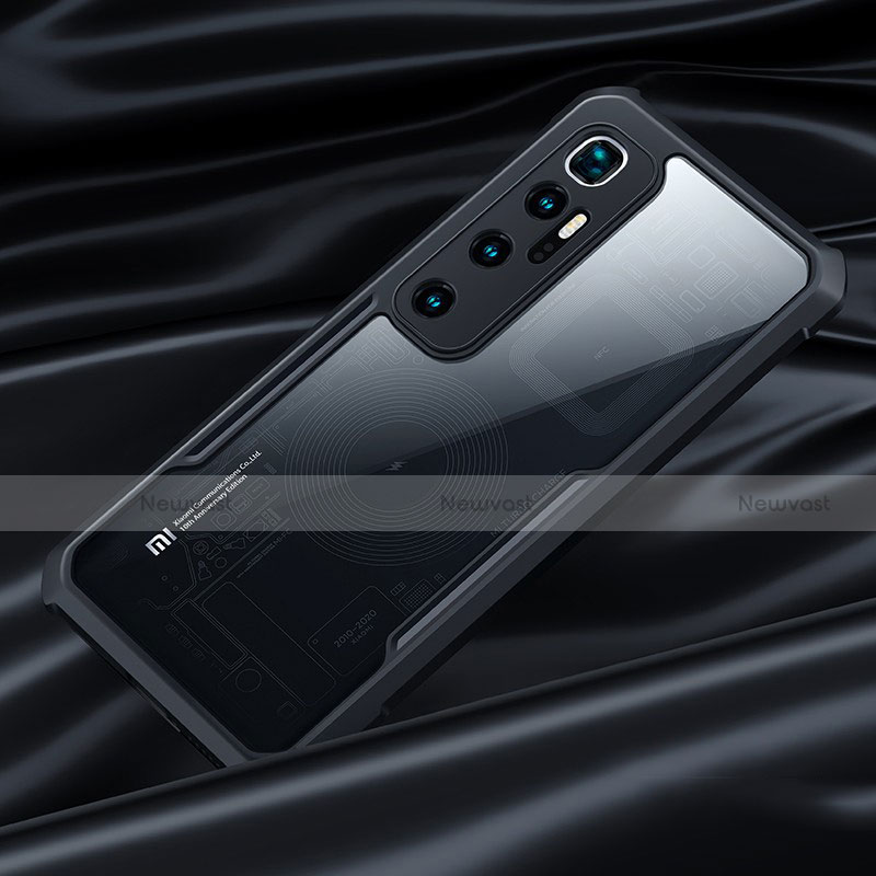 Silicone Transparent Mirror Frame Case Cover for Xiaomi Mi 10 Ultra Black