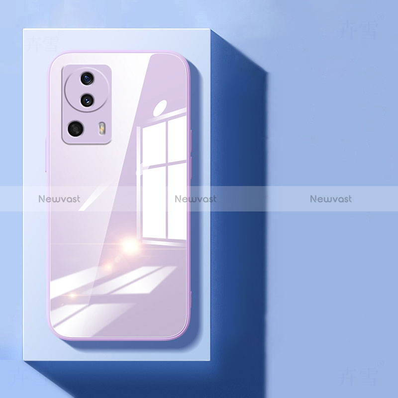 Silicone Transparent Mirror Frame Case Cover for Xiaomi Mi 12 Lite NE 5G