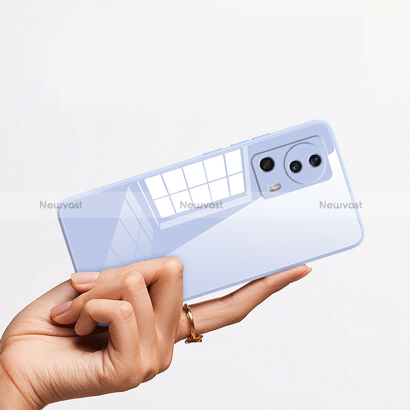 Silicone Transparent Mirror Frame Case Cover for Xiaomi Mi 12 Lite NE 5G