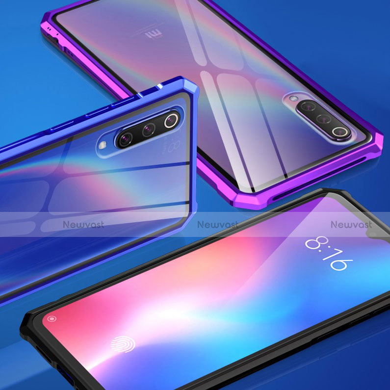 Silicone Transparent Mirror Frame Case Cover for Xiaomi Mi 9 SE