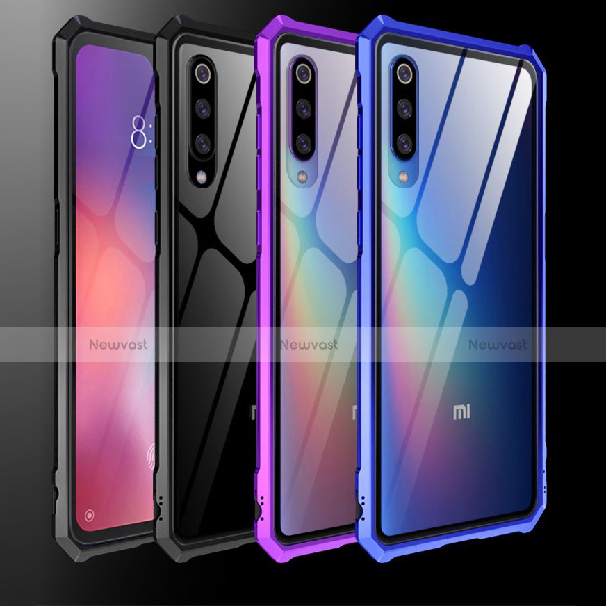 Silicone Transparent Mirror Frame Case Cover for Xiaomi Mi 9 SE