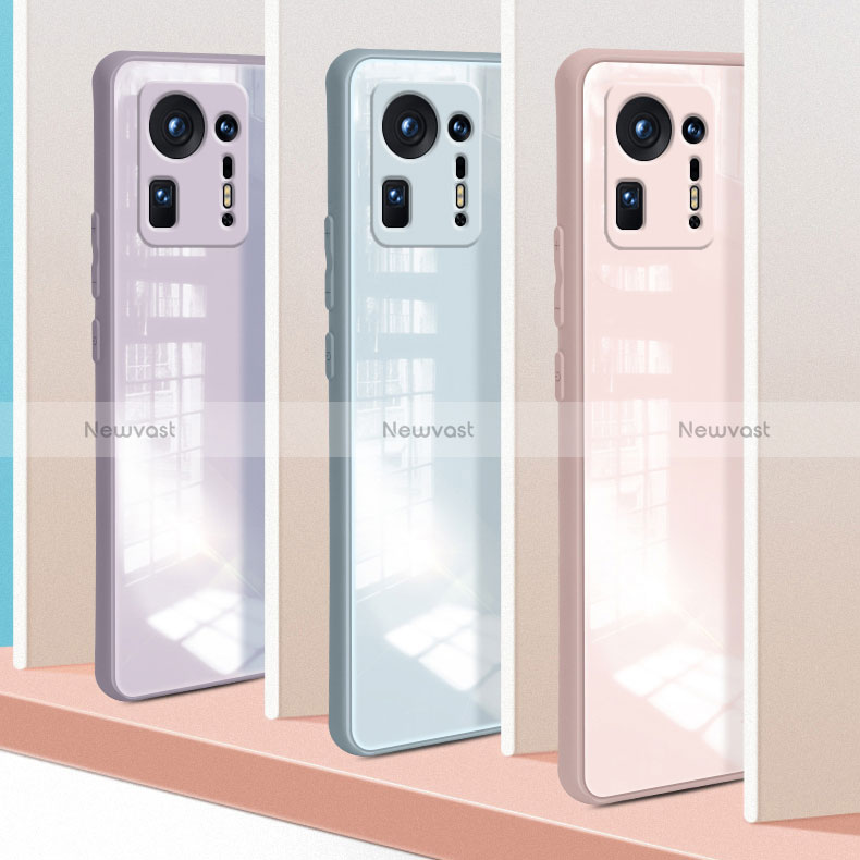 Silicone Transparent Mirror Frame Case Cover for Xiaomi Mi Mix 4 5G