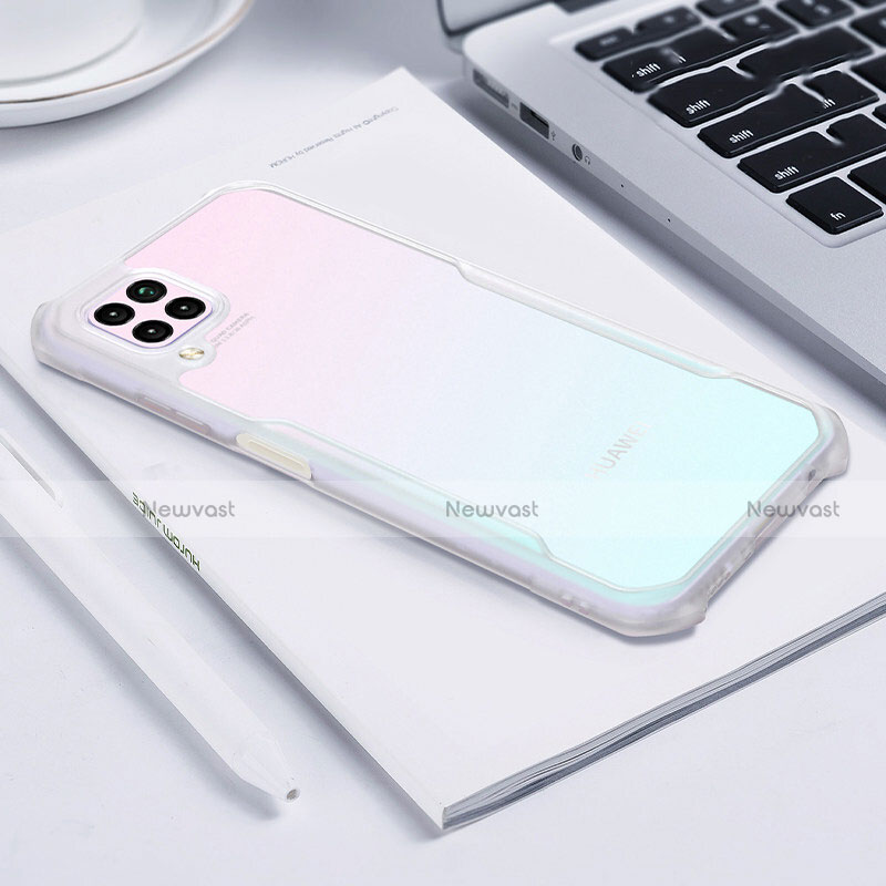 Silicone Transparent Mirror Frame Case Cover H01 for Huawei P40 Lite