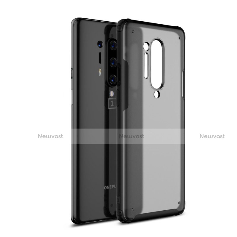 Silicone Transparent Mirror Frame Case Cover H01 for OnePlus 8 Pro