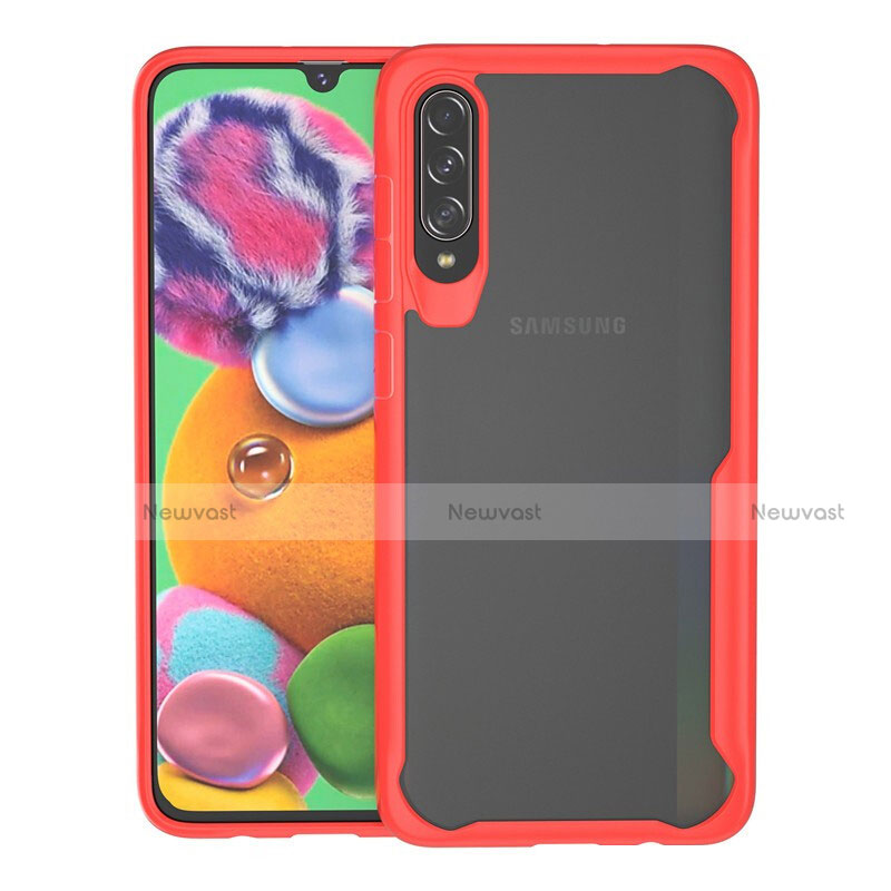 Silicone Transparent Mirror Frame Case Cover H01 for Samsung Galaxy A90 5G