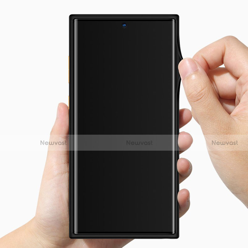 Silicone Transparent Mirror Frame Case Cover H01 for Samsung Galaxy Note 10 Plus