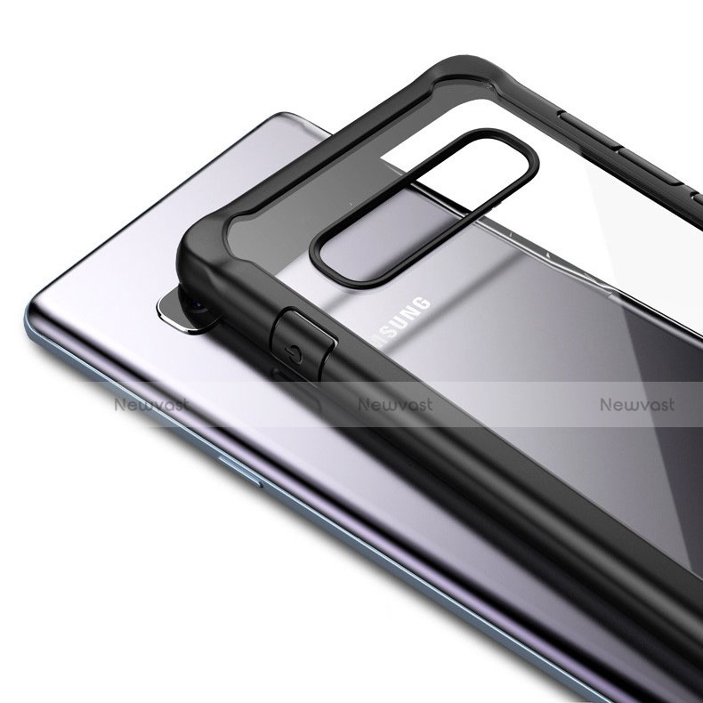 Silicone Transparent Mirror Frame Case Cover H01 for Samsung Galaxy S10