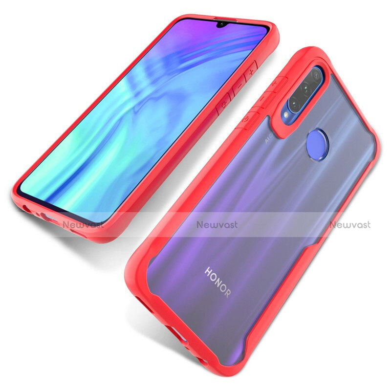 Silicone Transparent Mirror Frame Case Cover H02 for Huawei Honor 20 Lite