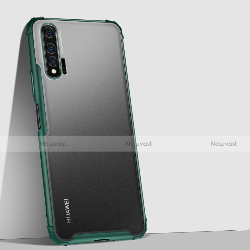 Silicone Transparent Mirror Frame Case Cover H02 for Huawei Nova 6