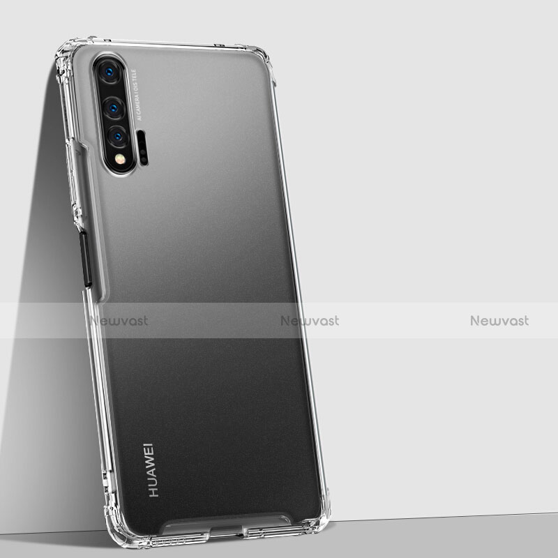Silicone Transparent Mirror Frame Case Cover H02 for Huawei Nova 6 5G
