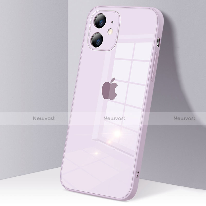 Silicone Transparent Mirror Frame Case Cover H06 for Apple iPhone 12 Mini