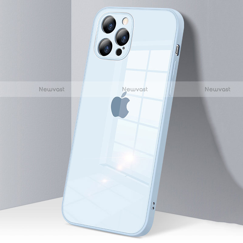 Silicone Transparent Mirror Frame Case Cover H06 for Apple iPhone 12 Pro