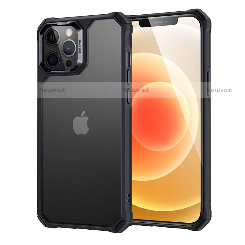 Silicone Transparent Mirror Frame Case Cover H07 for Apple iPhone 12 Pro