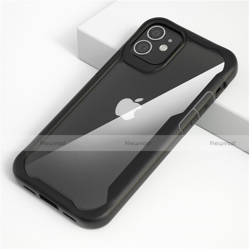 Silicone Transparent Mirror Frame Case Cover M01 for Apple iPhone 12 Mini