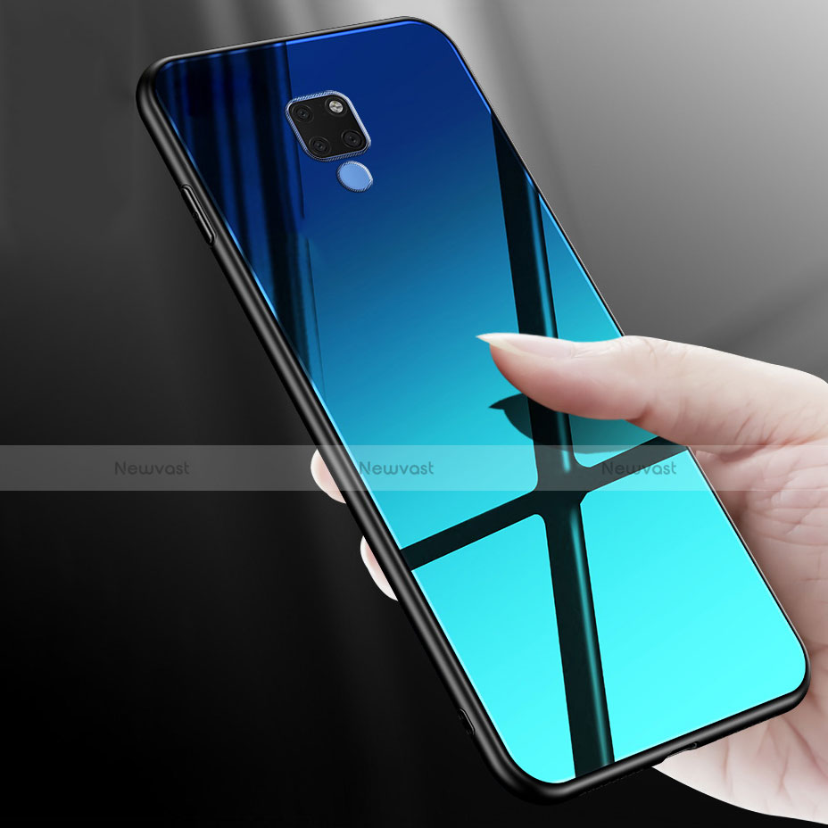 Silicone Transparent Mirror Frame Case Cover M01 for Huawei Mate 20